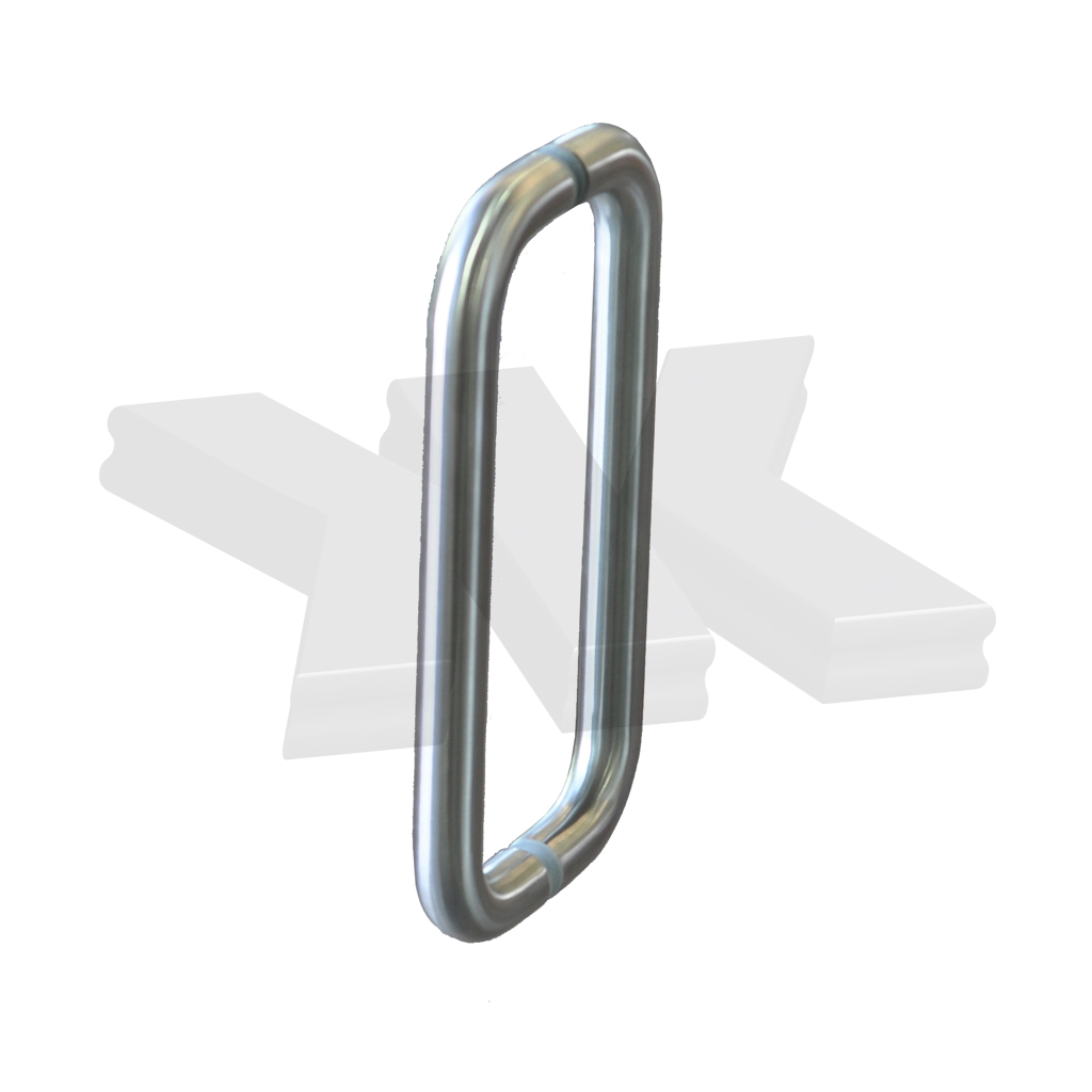 Pull handle round, Ø 32 mm, stainless steel AISI 304