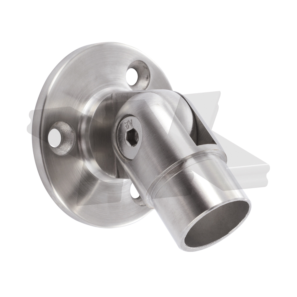 Wall flange flexible for round tube Ø 42,4 mm