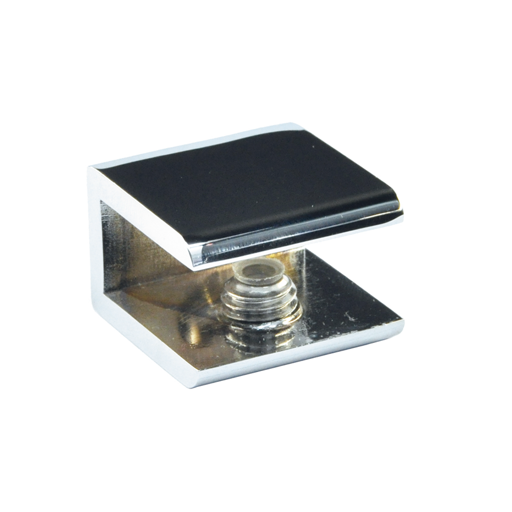 Glass shelf support 30 mm, stainless steel effect