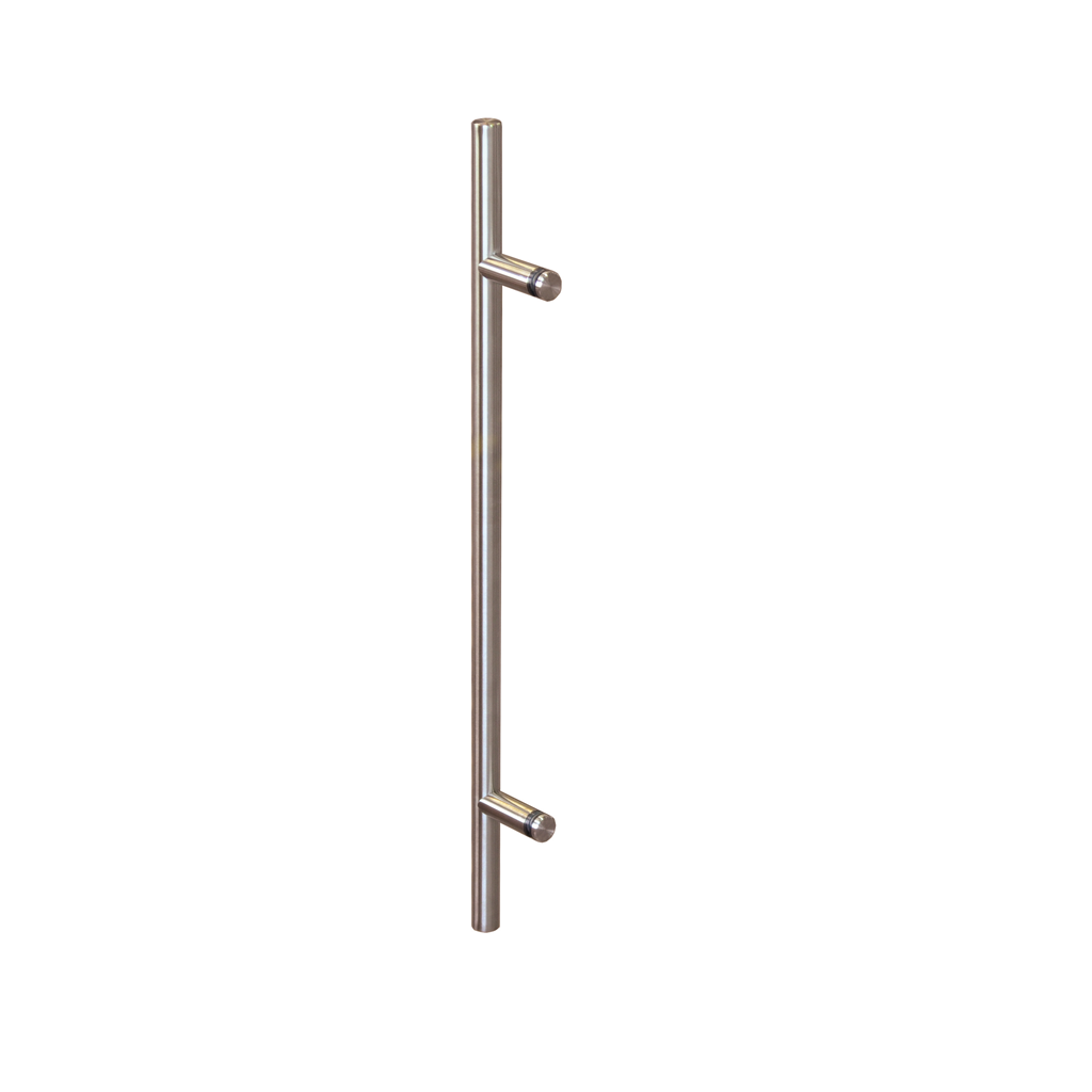 Straight single-sided pull handle, Ø 30 mm, stainless steel AISI 304