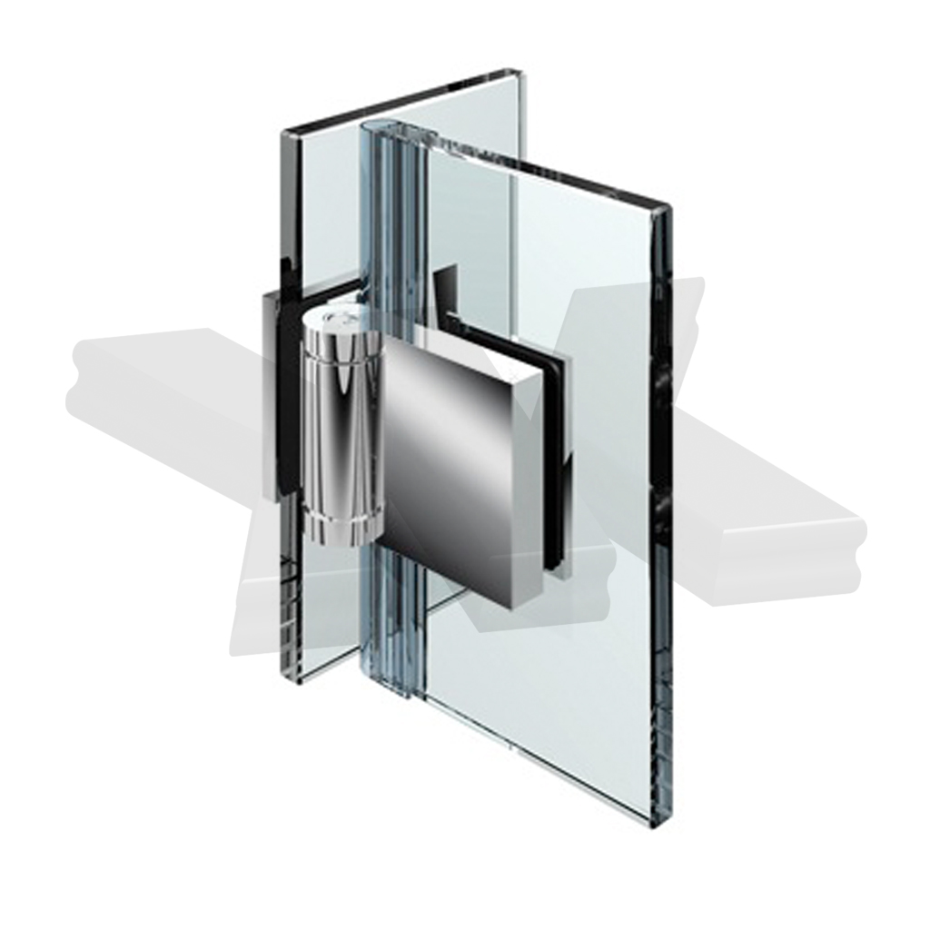 Shower door hinge Flinter, glass-glass 90°, opening outward