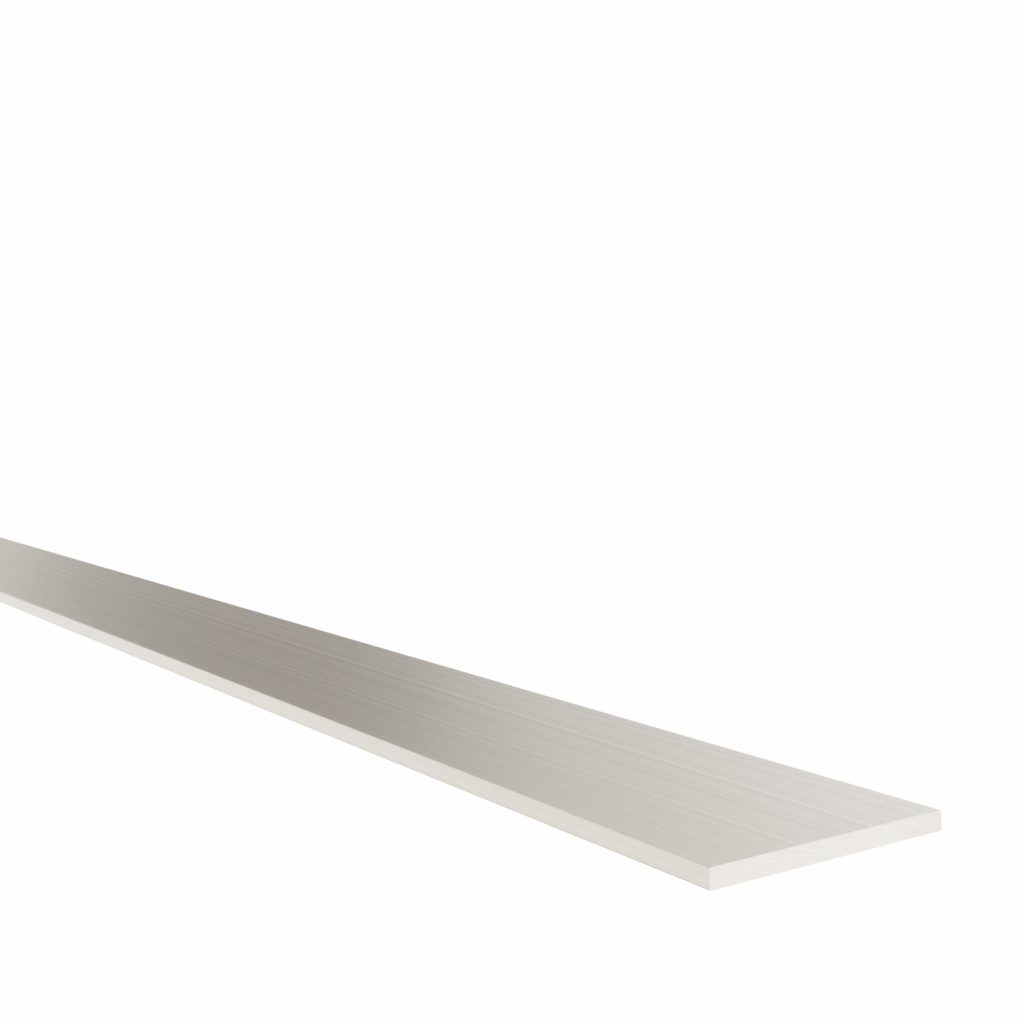 Flat-profile 30x2mm, stainless steel effect