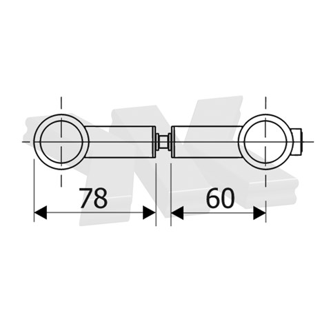 Profile cylinder keyed alike, Ni ABUS 26/26 mm
