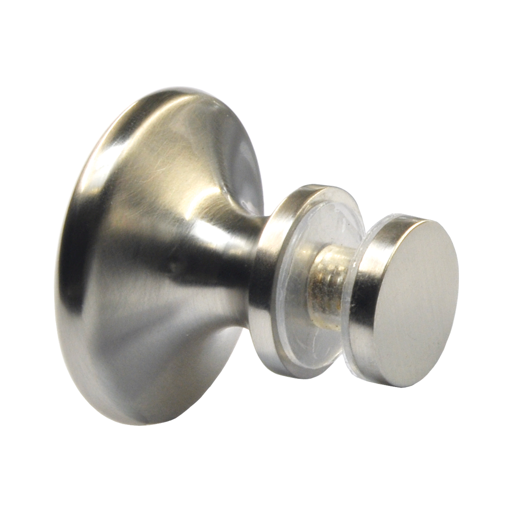 Shower door handle one-sided, Stainless steel effect