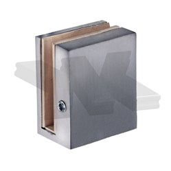 Strike box for locking bolt, for clamping, 10 mm glass