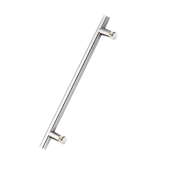 Straight single-sided pull handle, Ø 19 mm, chrome plated